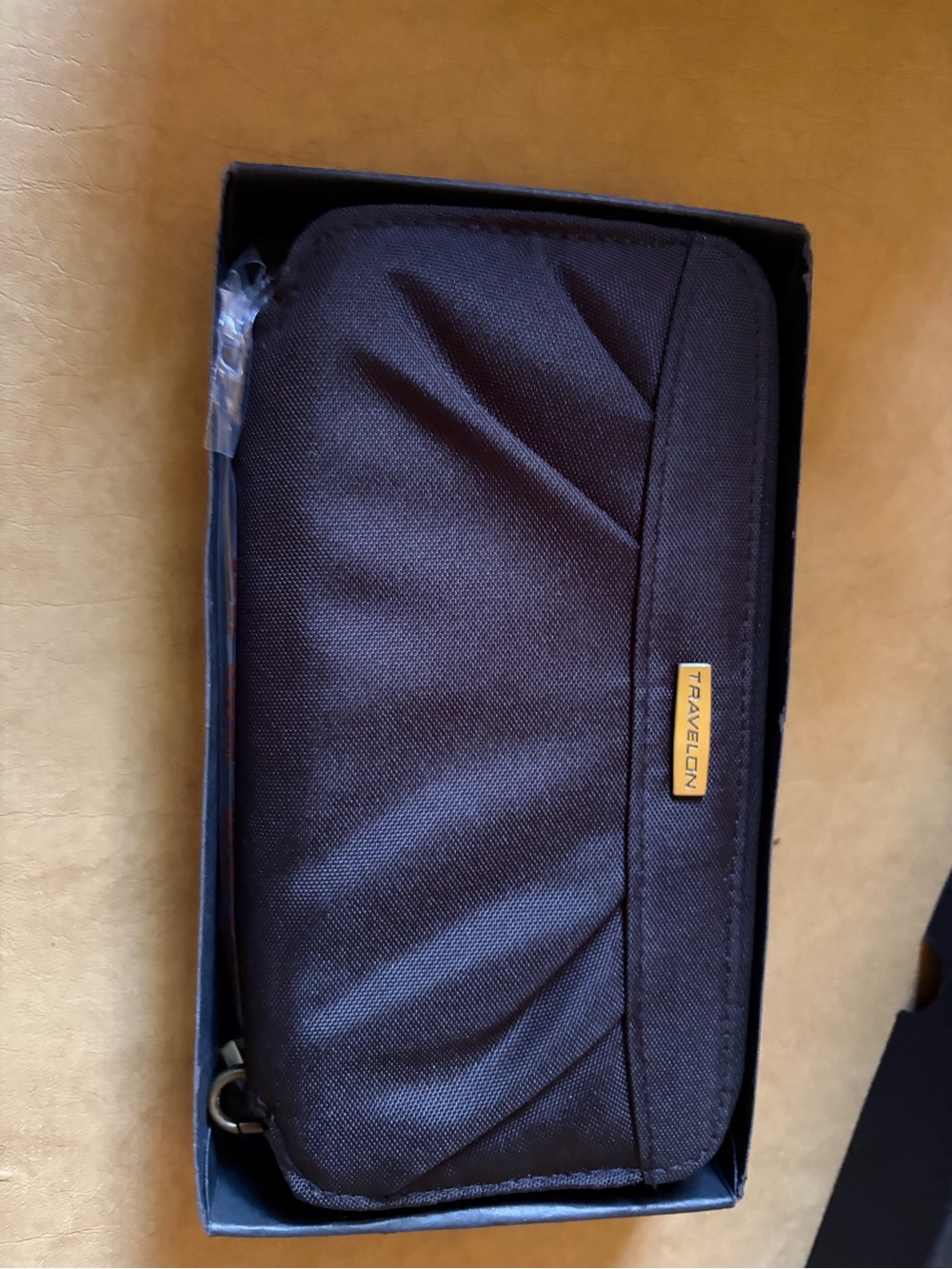 Travelon Black Zippered Travel Wallet
